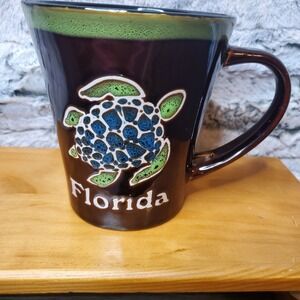 FLORIDA Sea Trutle 14 Oz Coffee Tee Hot Cocoa Mug Travel Souvenir Large Handle